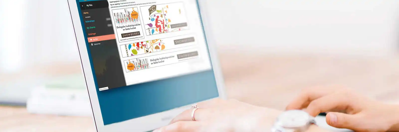 Banners och digital annonsering som fångar uppmärksamhet